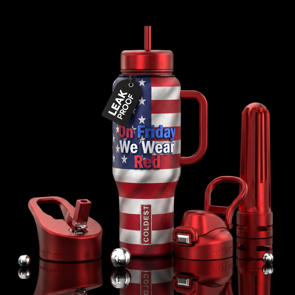 RED Day water bottle design