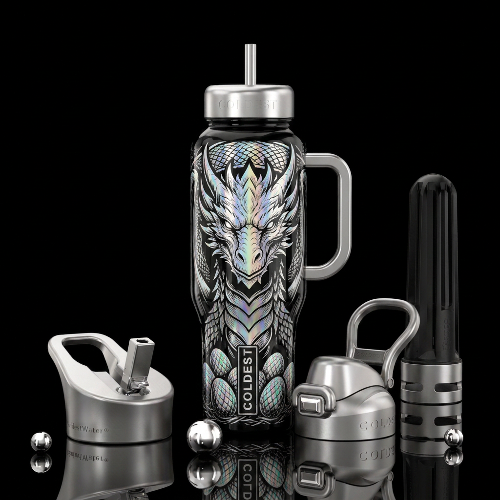Mother of Dragons water bottle design
