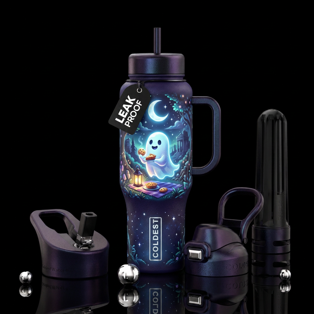 Midnight Snack water bottle design