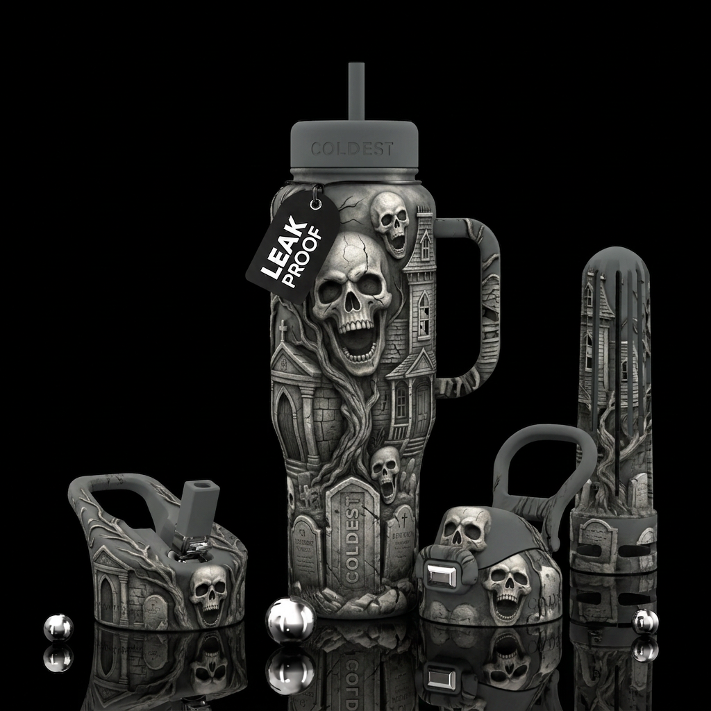 House down the street water bottle design