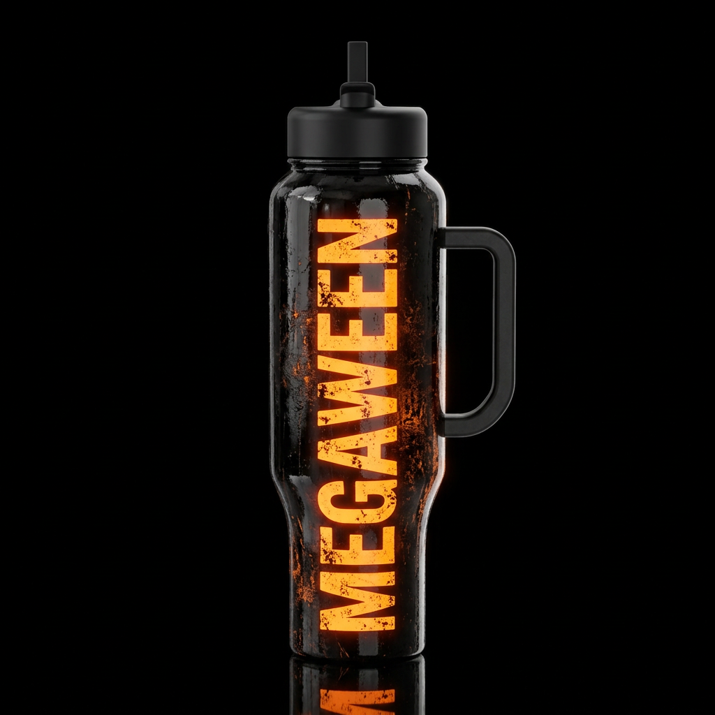 MEGAWEEN water bottle design