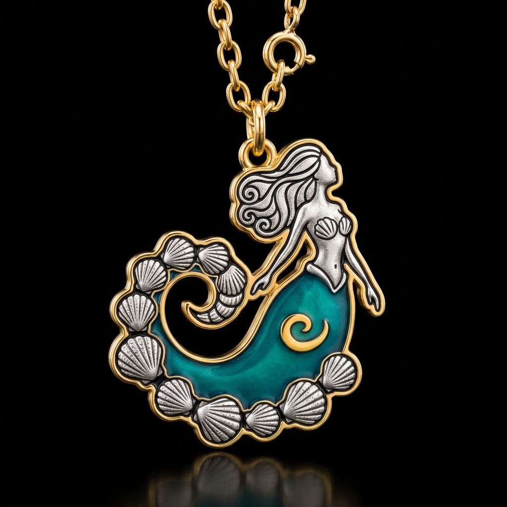Mermaid water bottle design