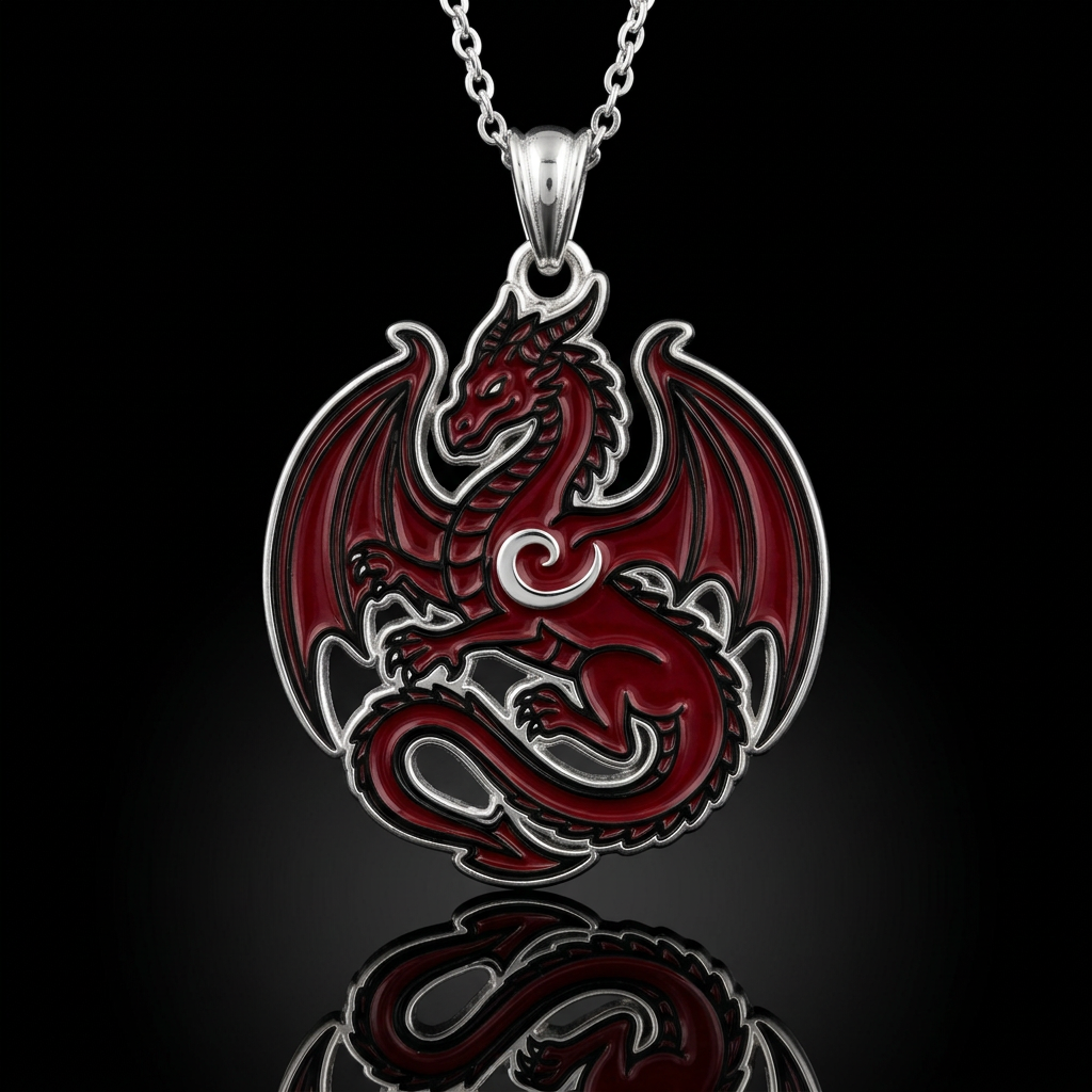 Red dragon water bottle design