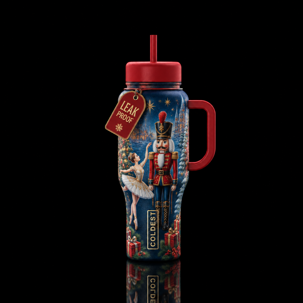 Nutcracker ballet water bottle design