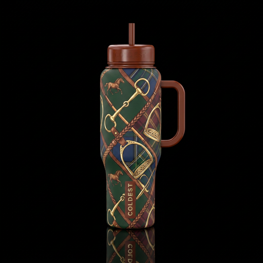 equestrian water bottle design