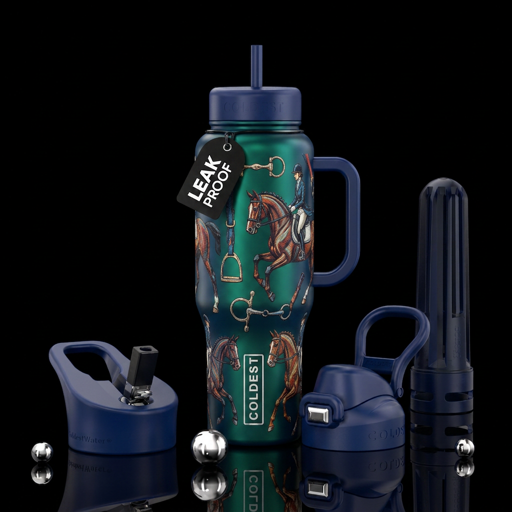 equestrian water bottle design