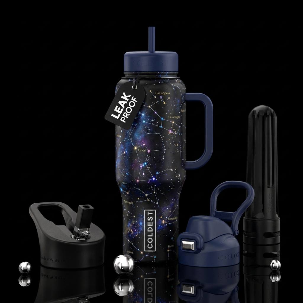 constellations water bottle design