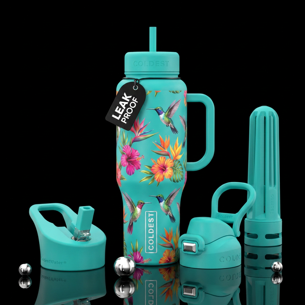 hummingbirds water bottle design