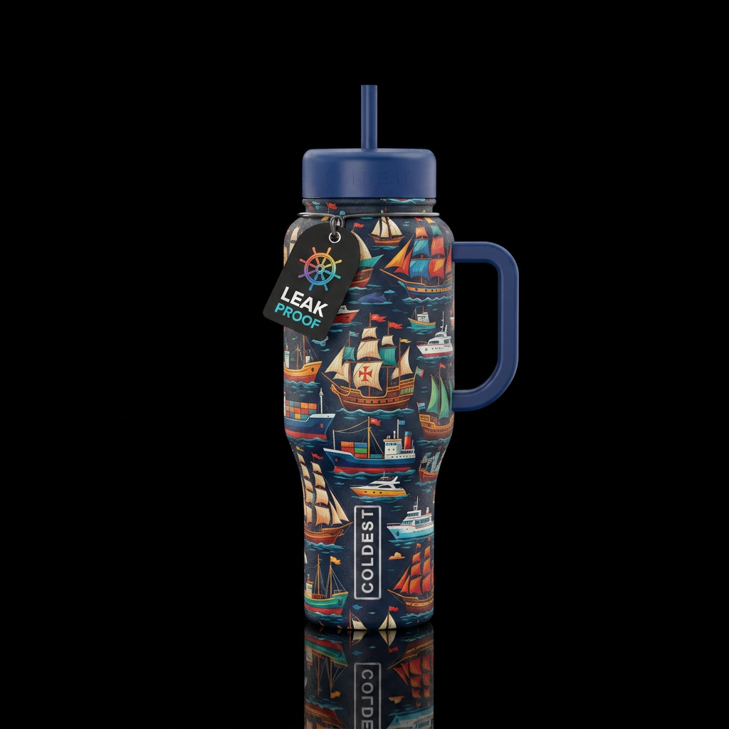 ships water bottle design