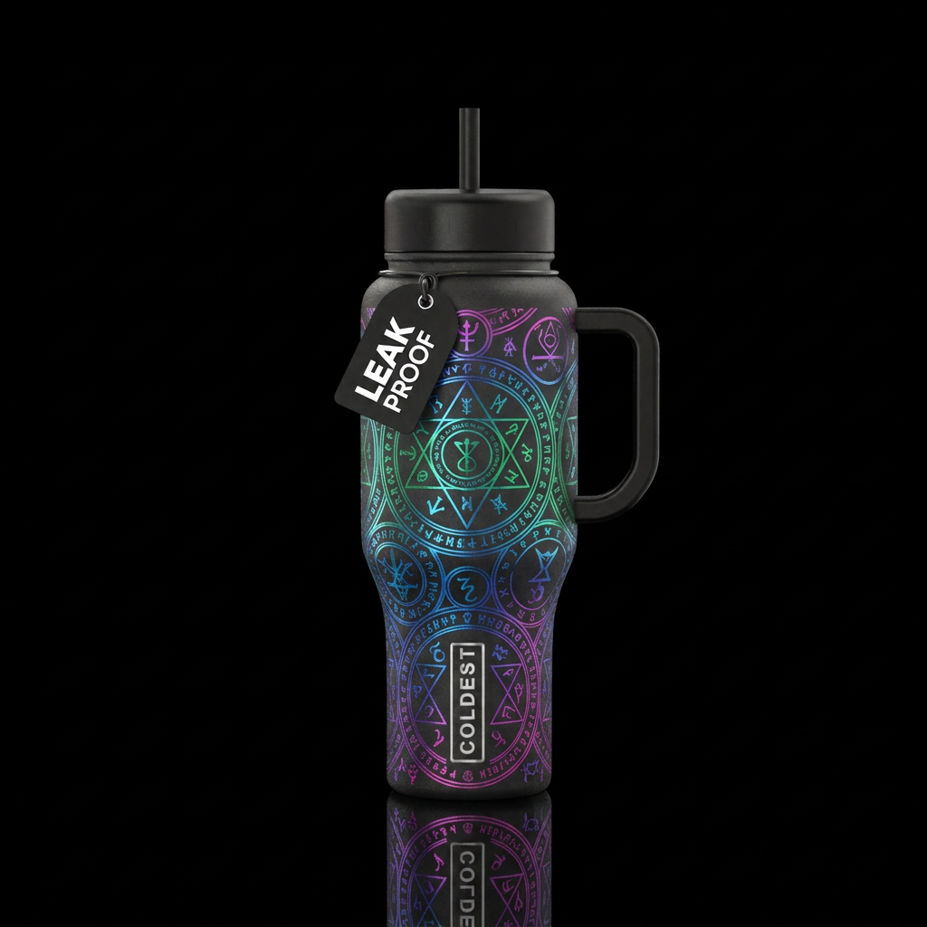 spells water bottle design
