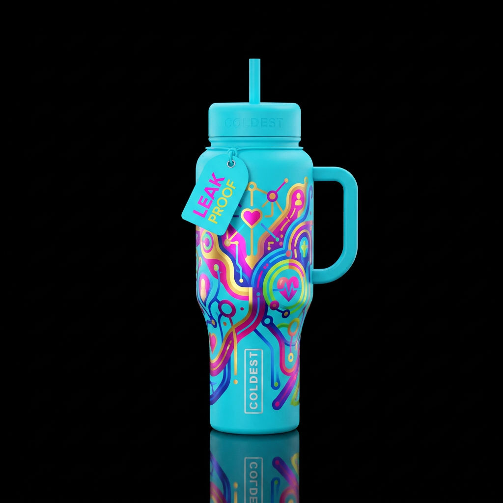 know your status water bottle design