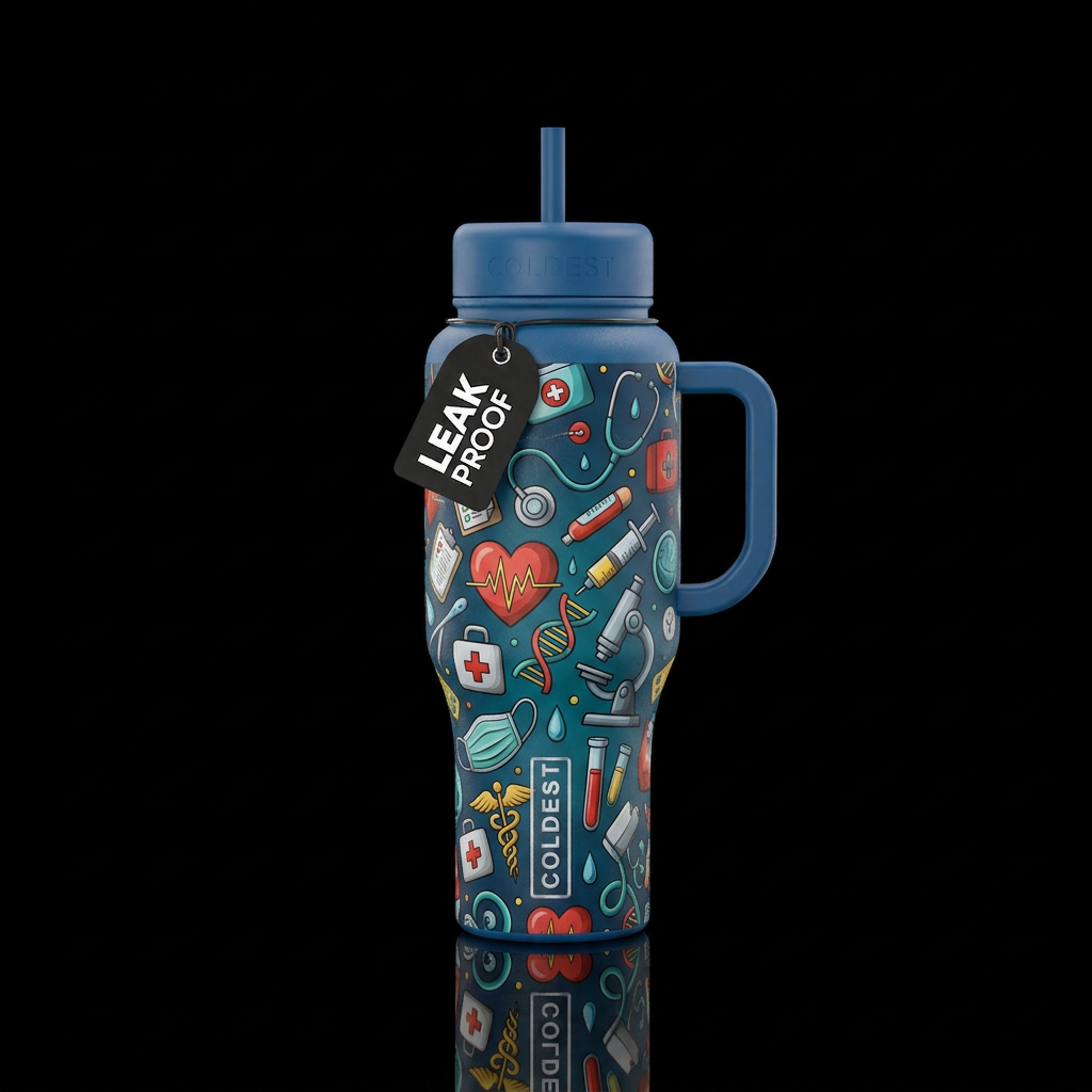 medical field water bottle design