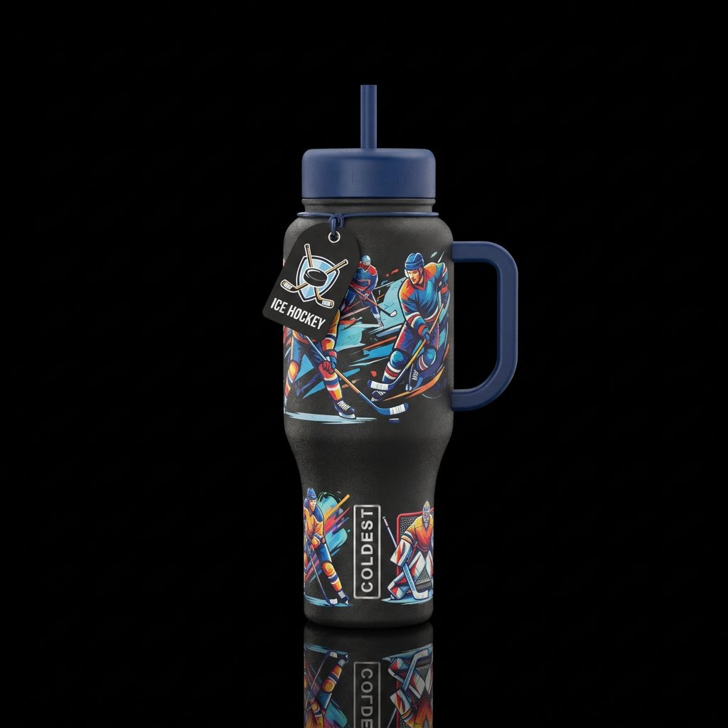 hockey water bottle design