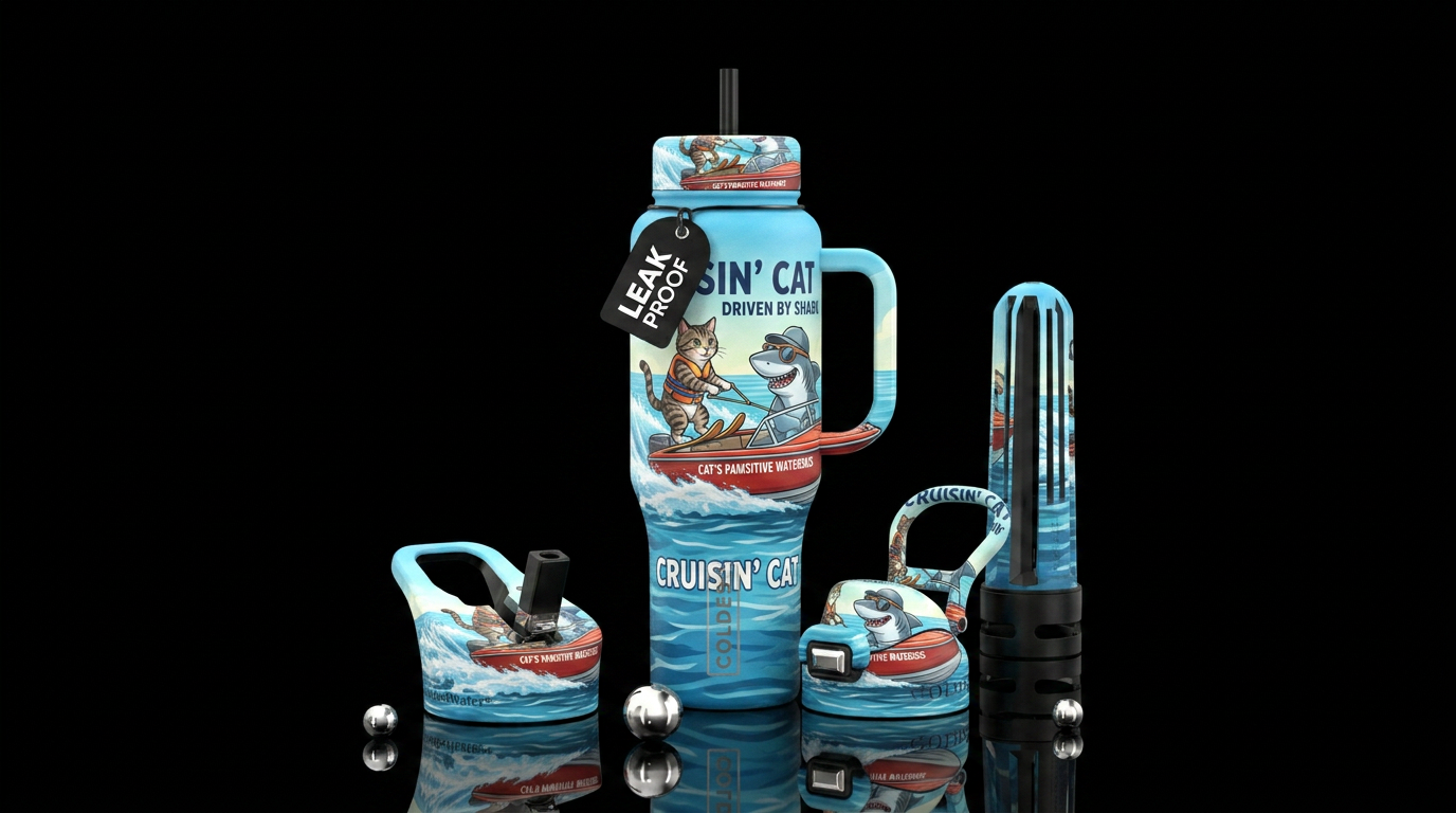 Cruisin" water bottle design