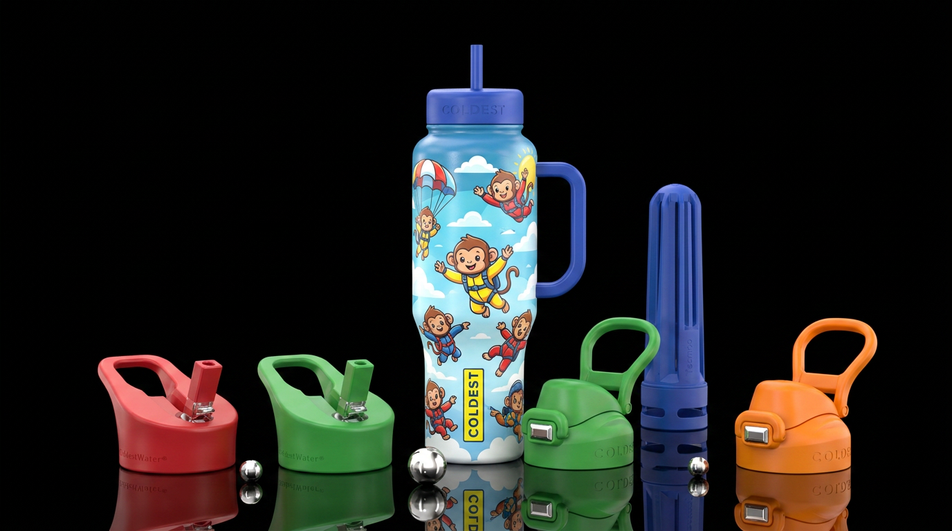 Monkeying around water bottle design