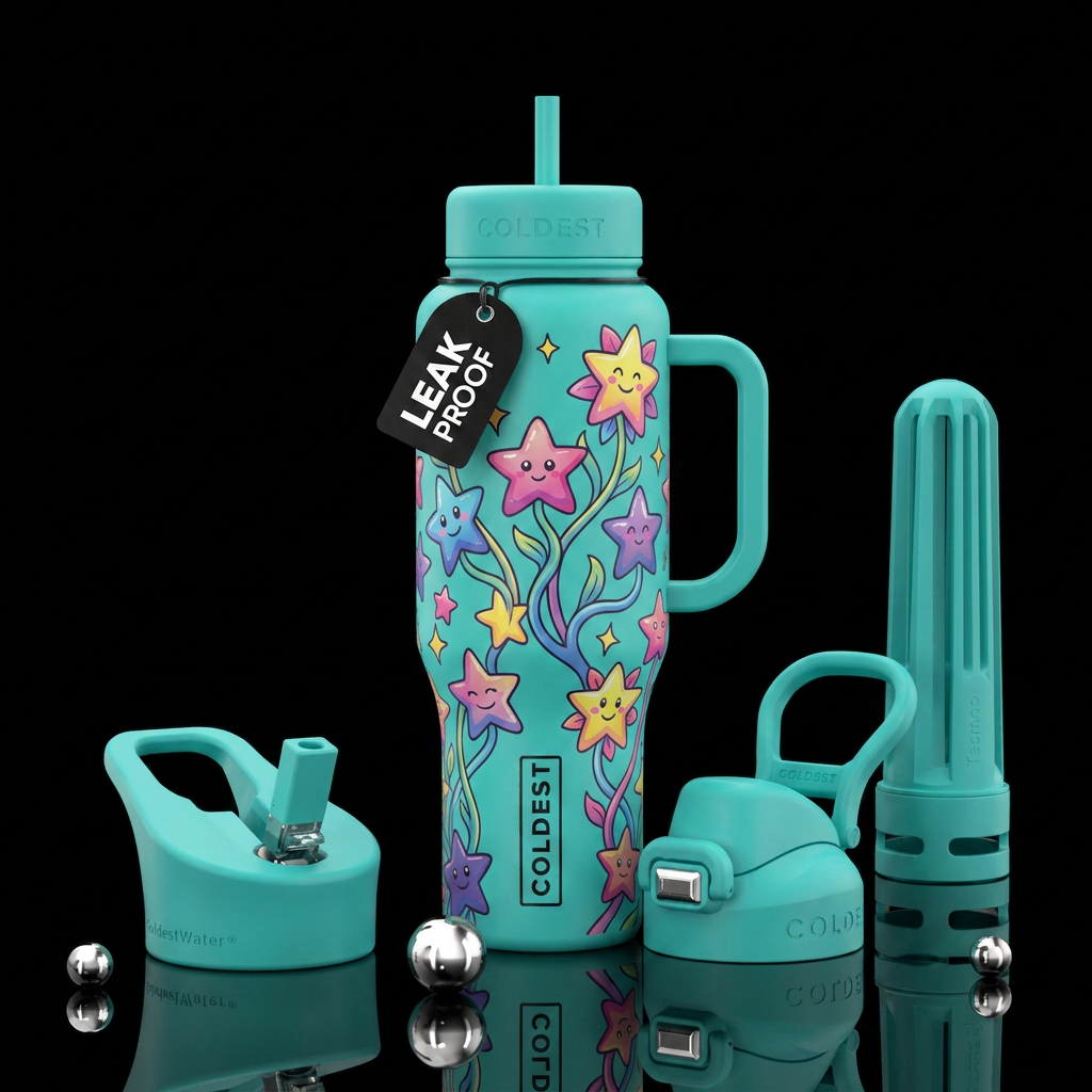 growing stars water bottle design