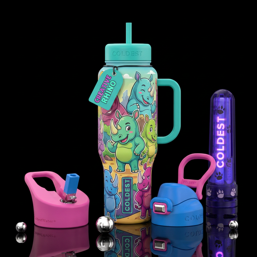 Rhino water bottle design