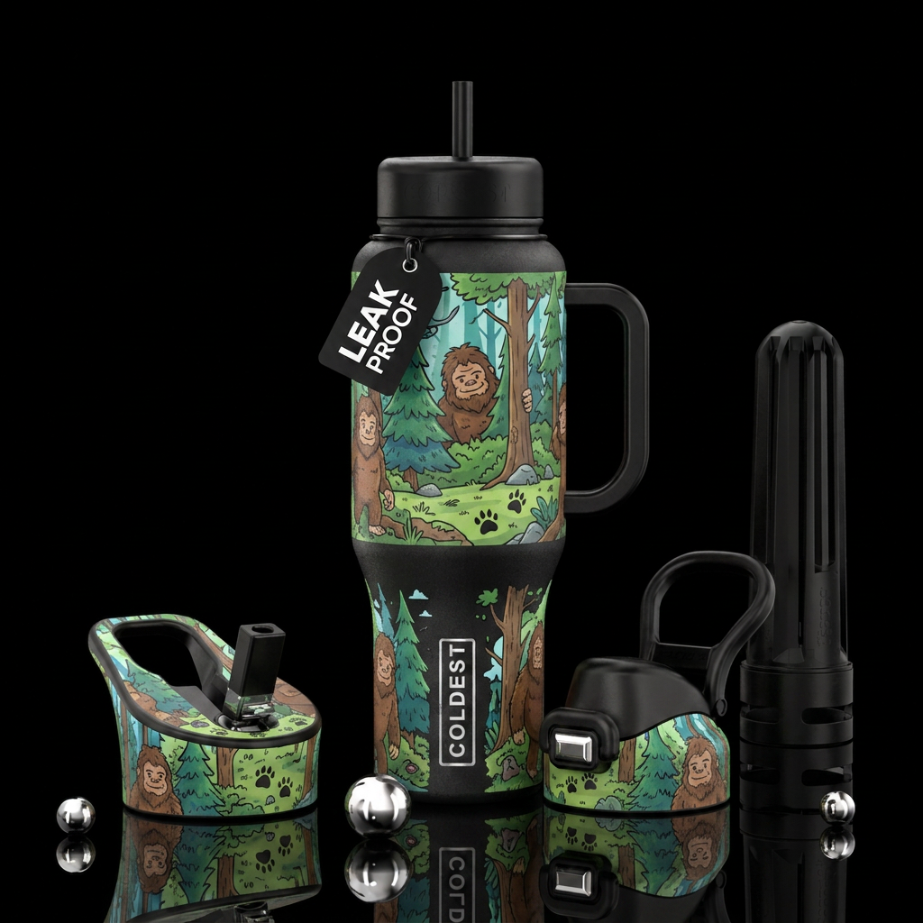 mythical creature water bottle design
