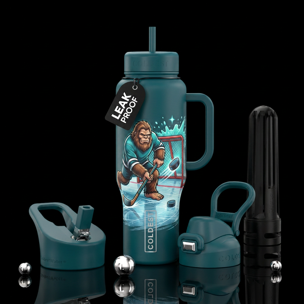 Slapshot water bottle design