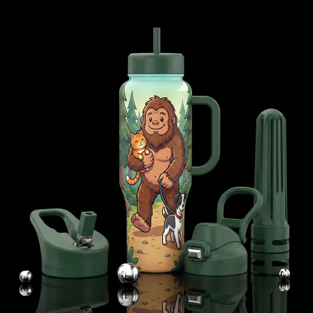 all friends water bottle design