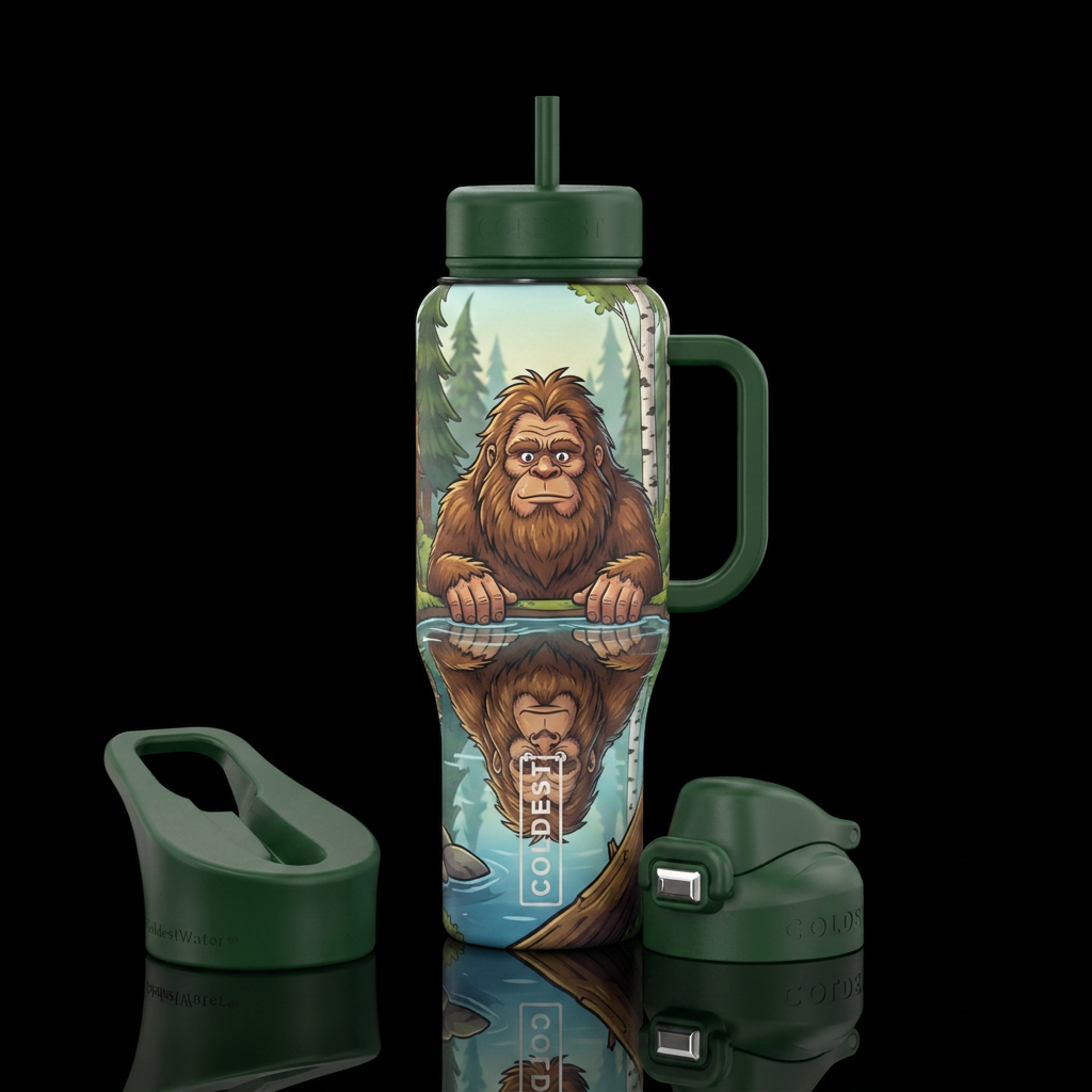 Reflection water bottle design