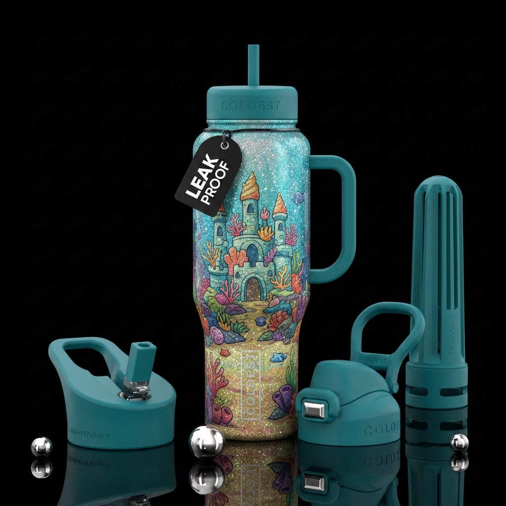 Under da sea water bottle design