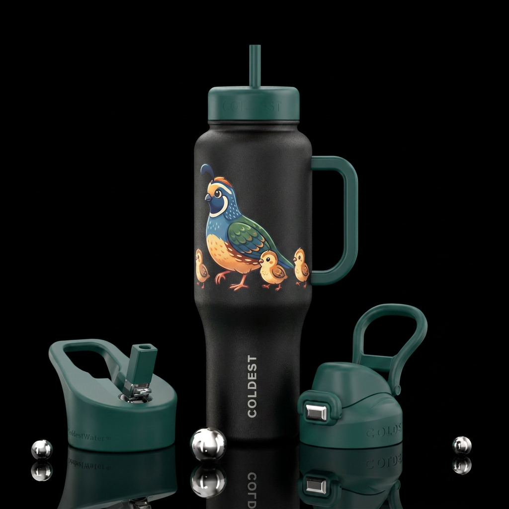 Quail water bottle design