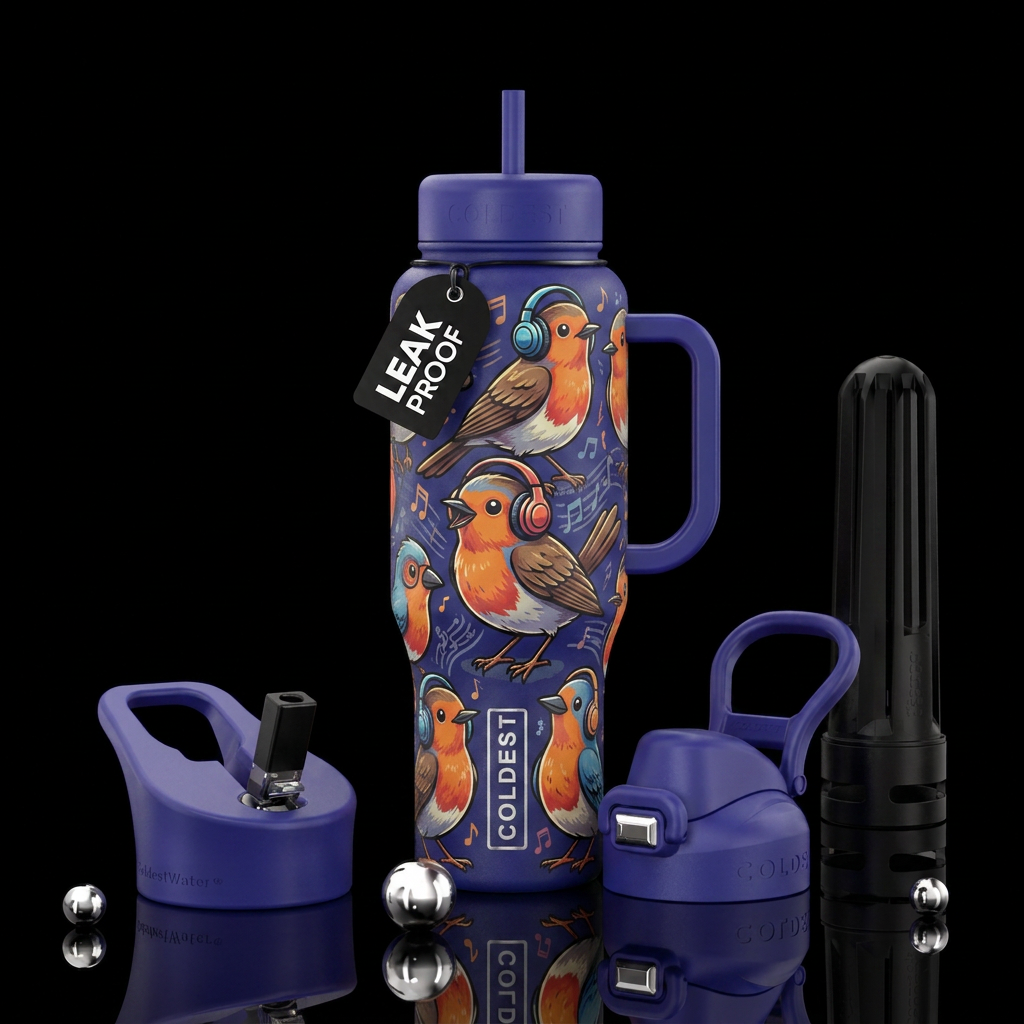 rocking robin water bottle design