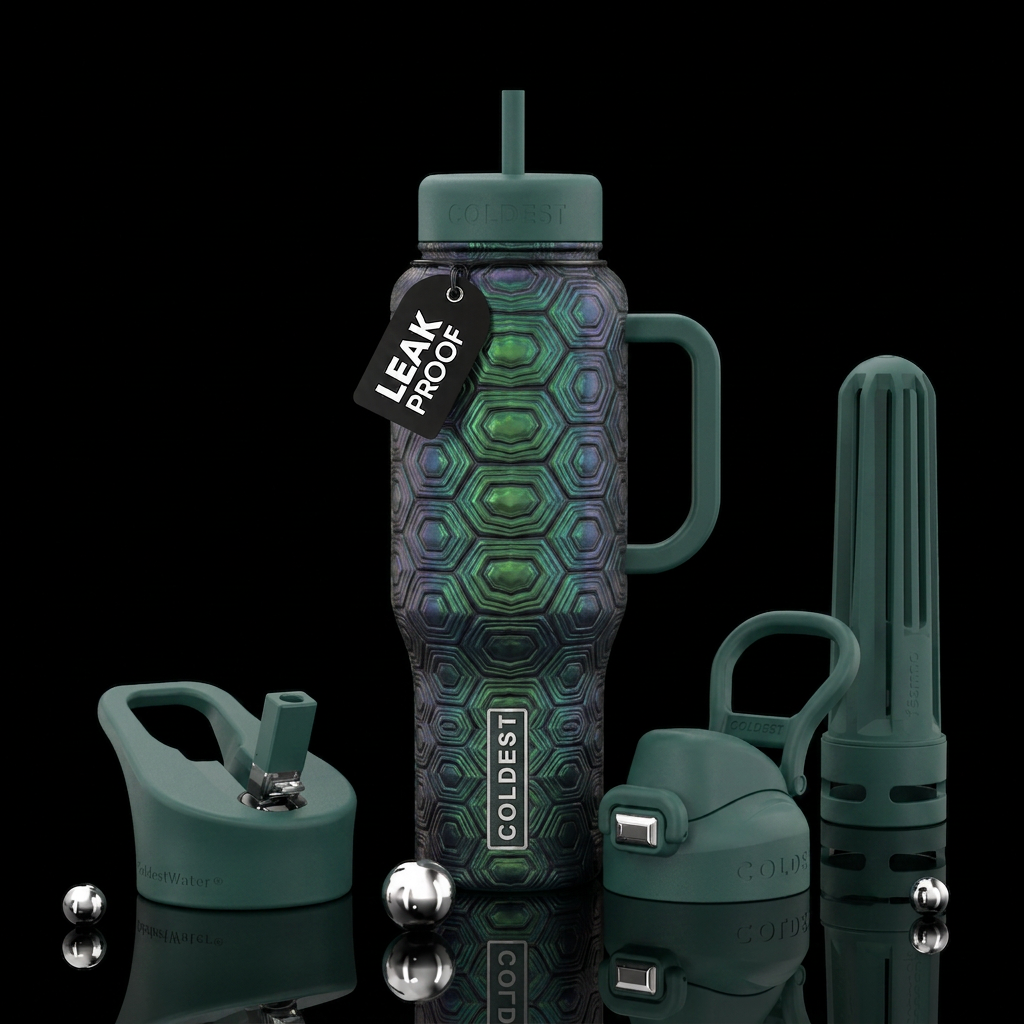 Shell water bottle design