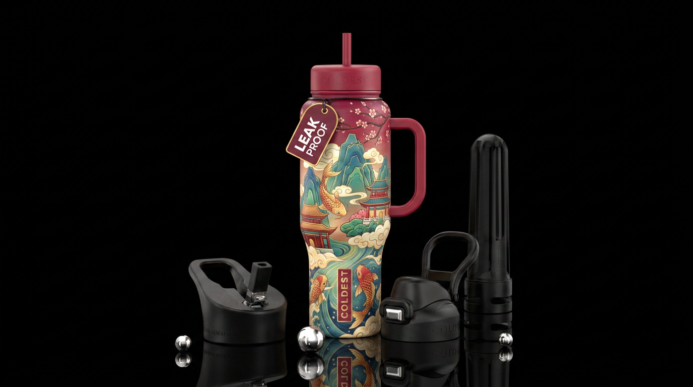 Asian water bottle design