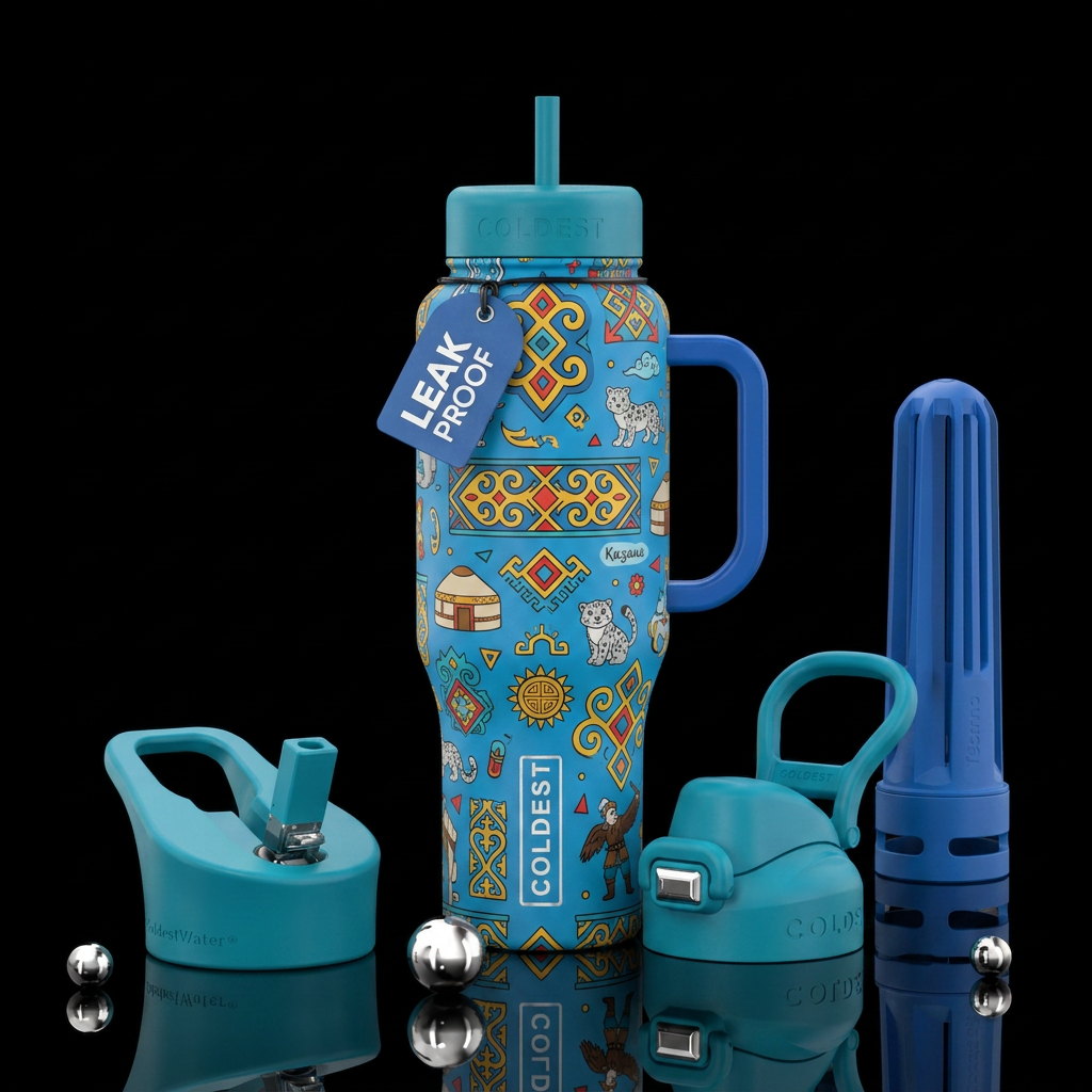 The Kazakhs water bottle design
