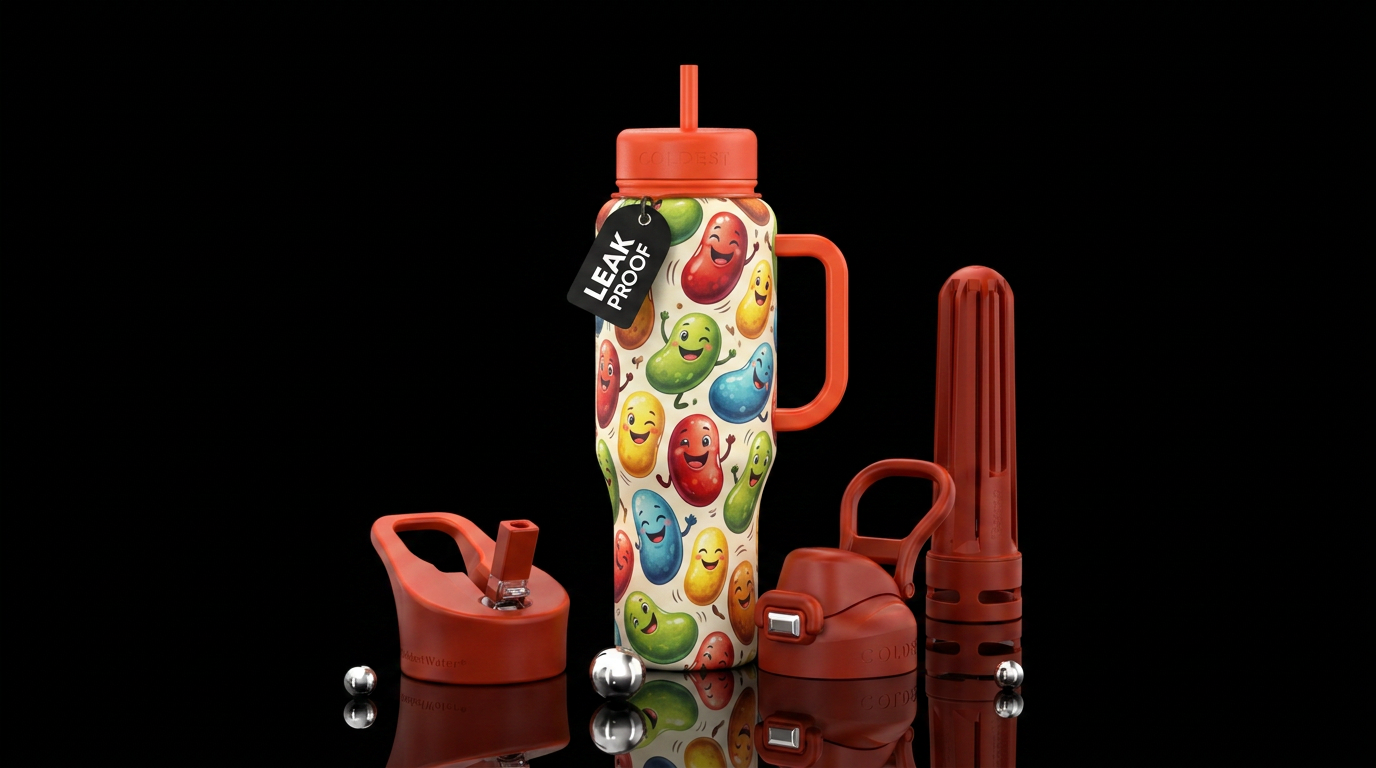jumping beans water bottle design