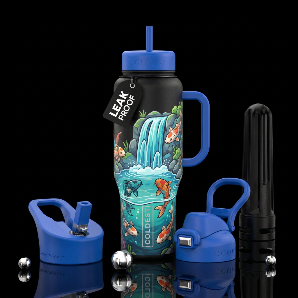 Koio falls water bottle design