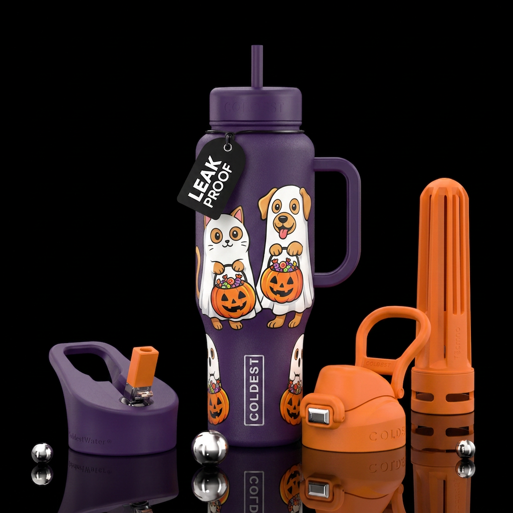 treats please water bottle design