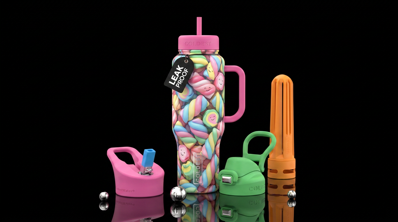 candy water bottle design