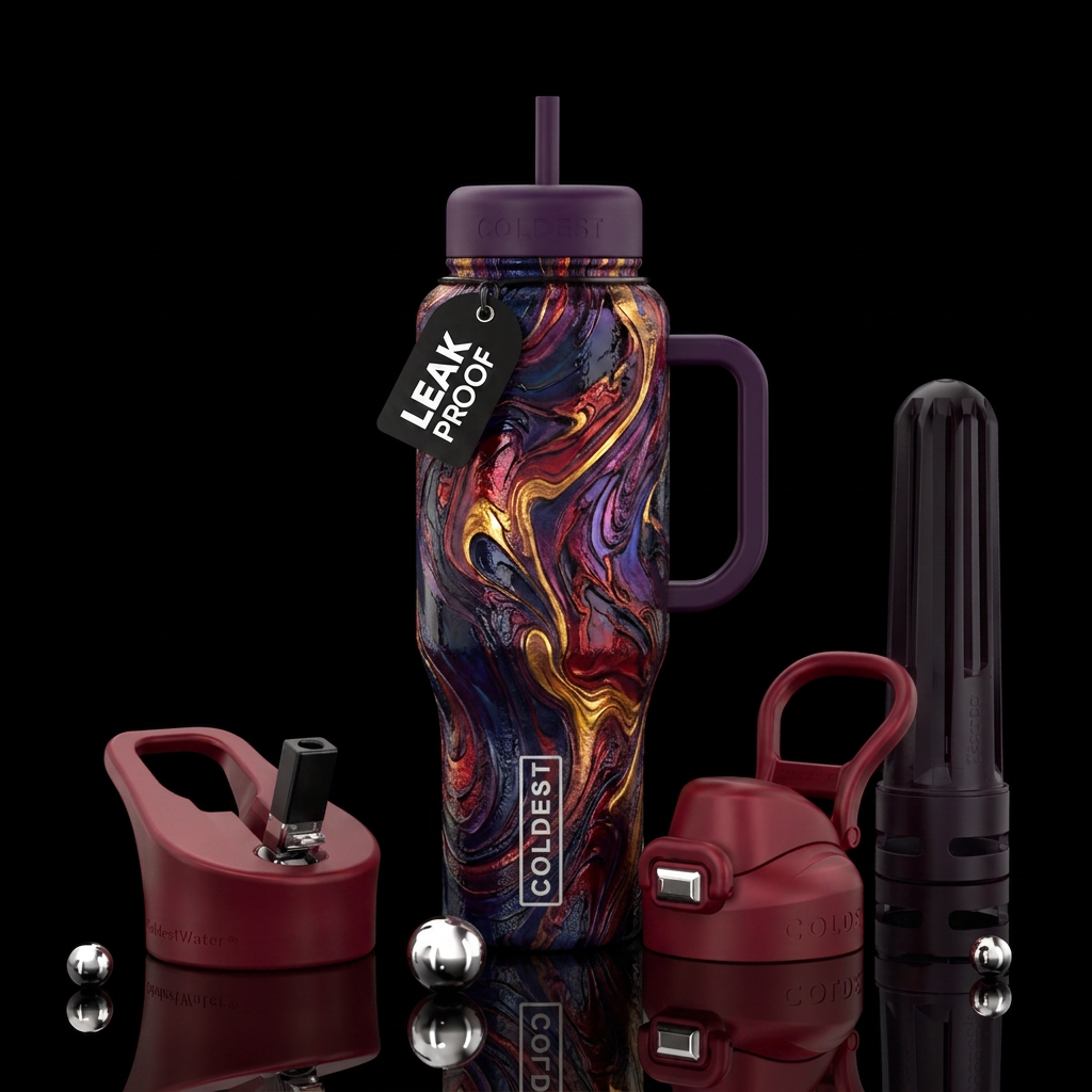 a mix of emotions water bottle design