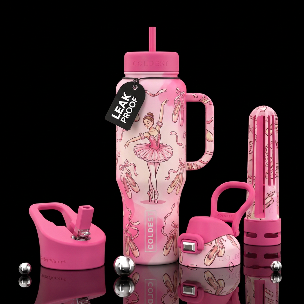The ballerina water bottle design