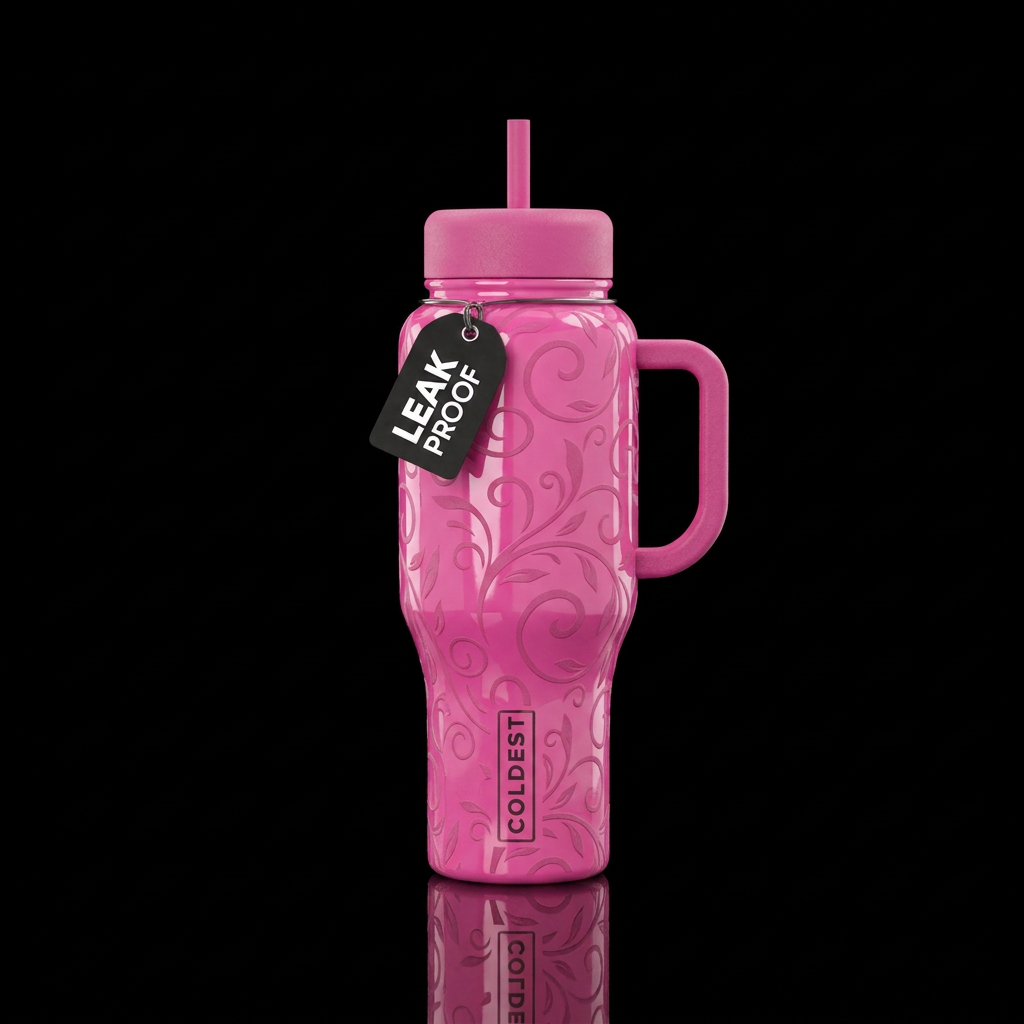 forever pink water bottle design