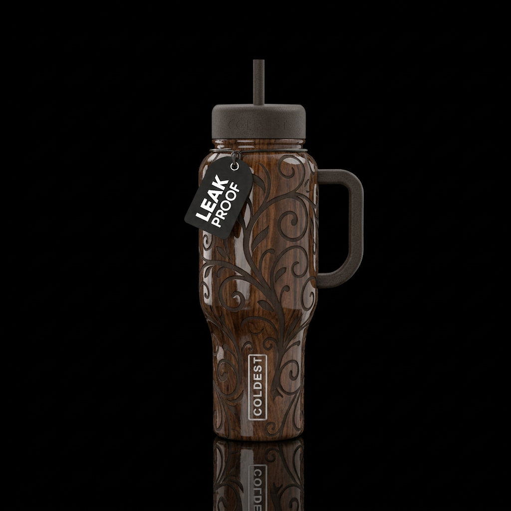 dark timber? water bottle design