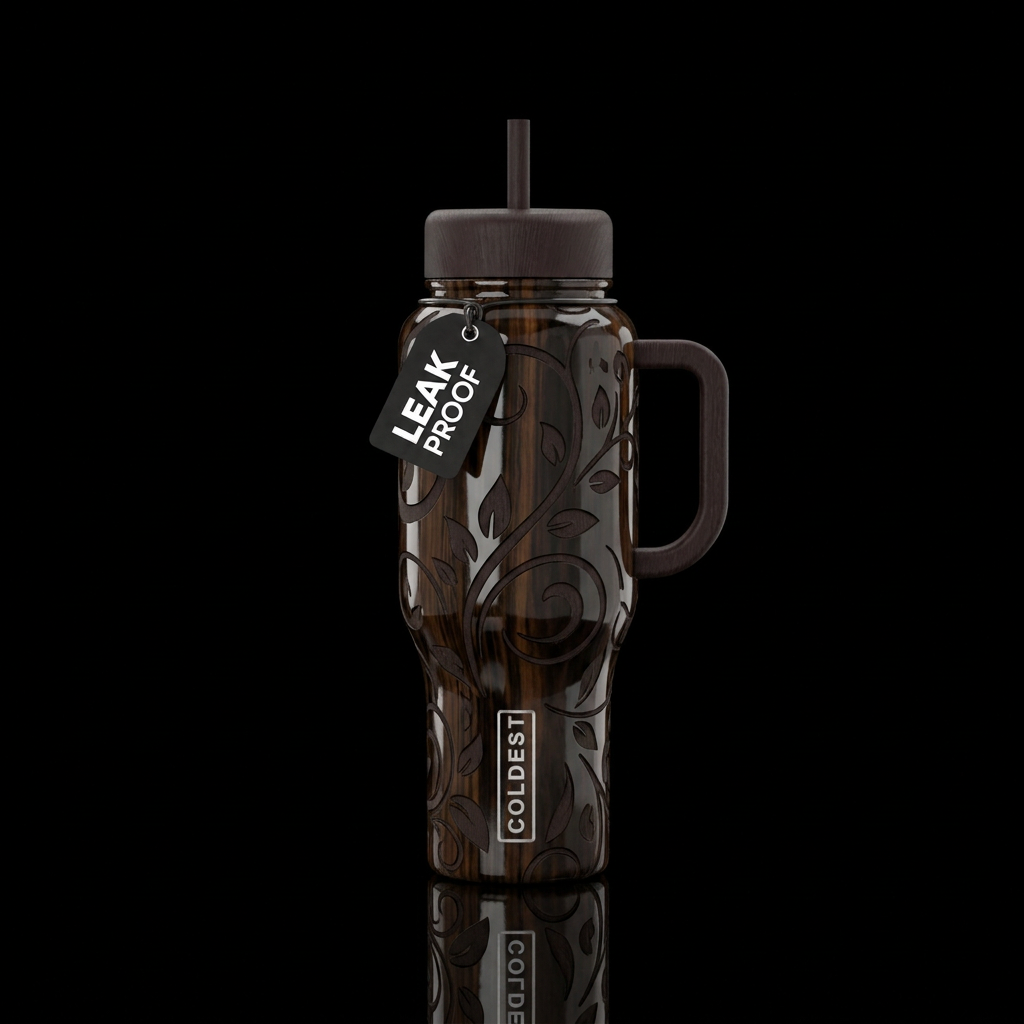dark timber? water bottle design