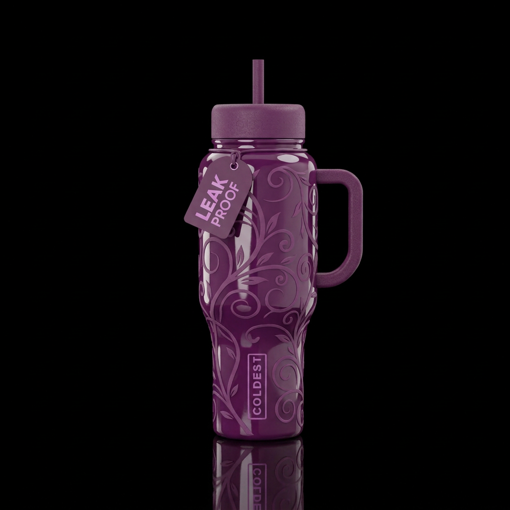 luna plum? water bottle design