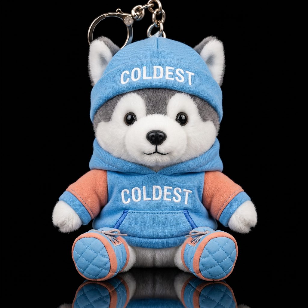 Mush the Husky water bottle design