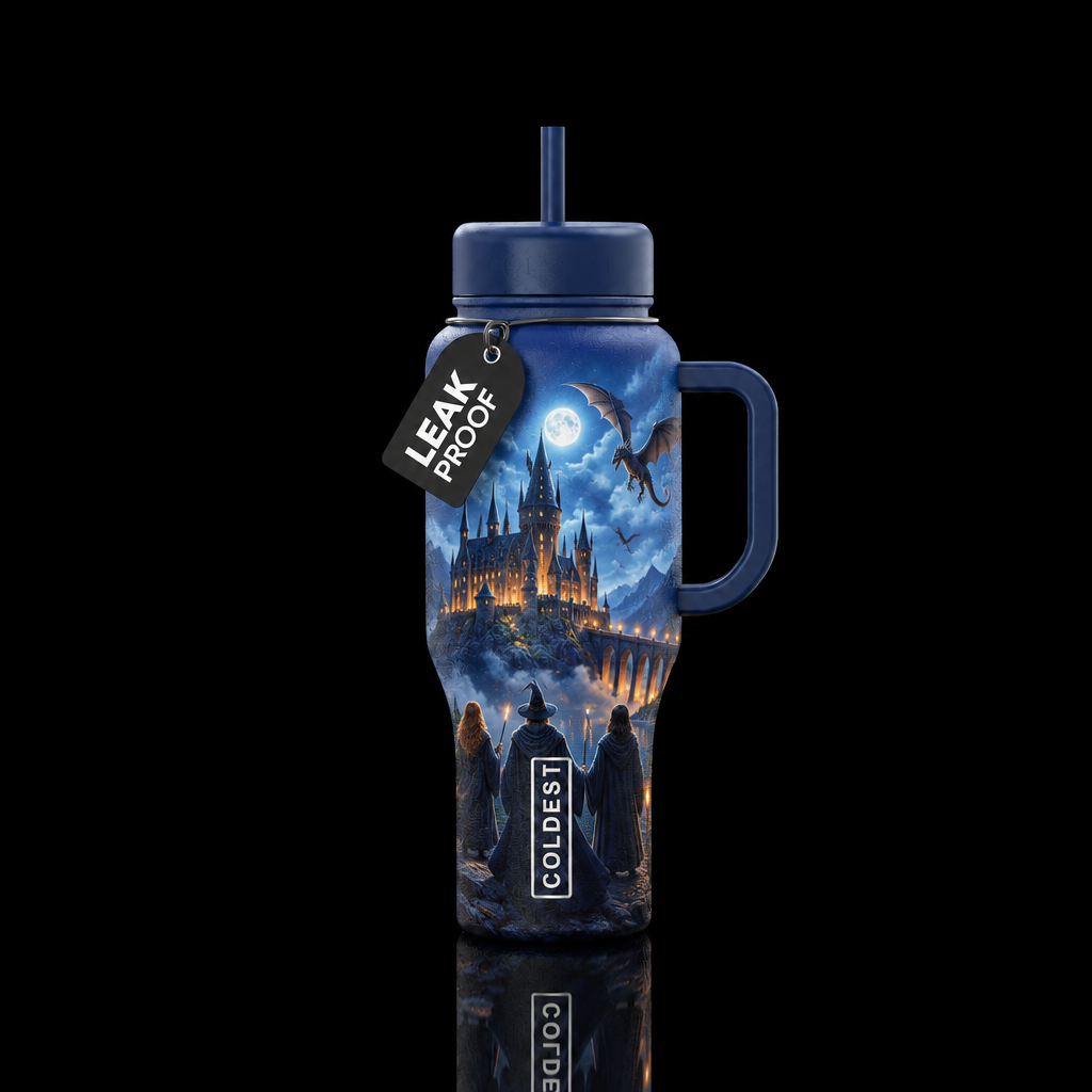wizards, witches, warlocks School of Wizardry and ... water bottle design