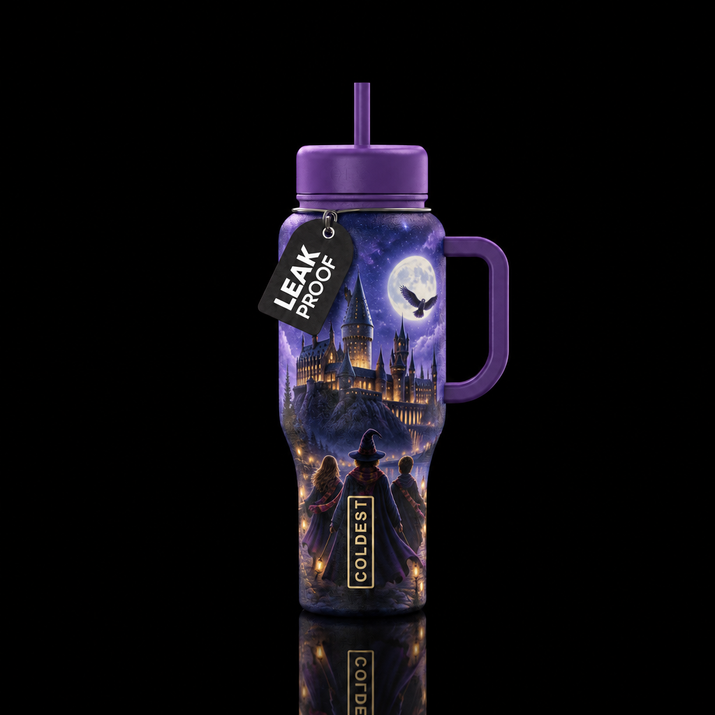 School of Wizardry water bottle design