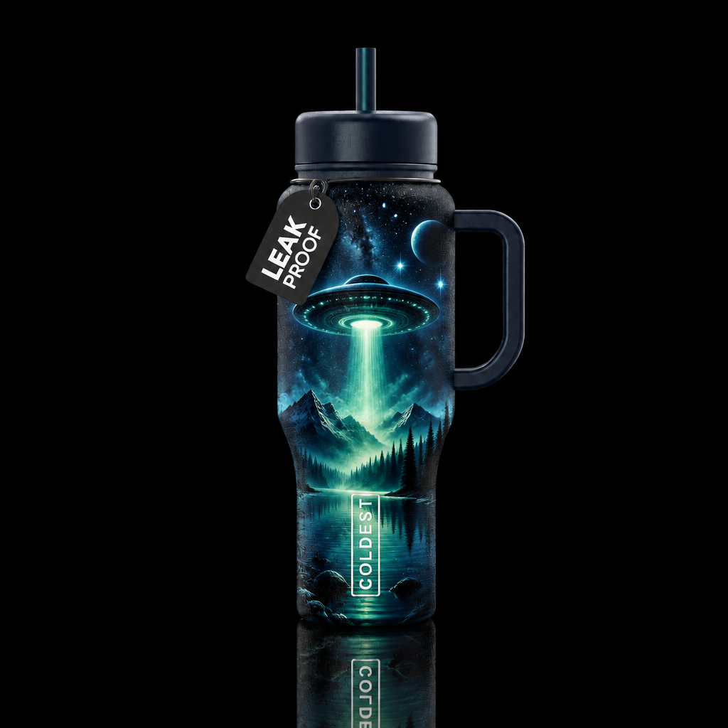 Beam me up water bottle design