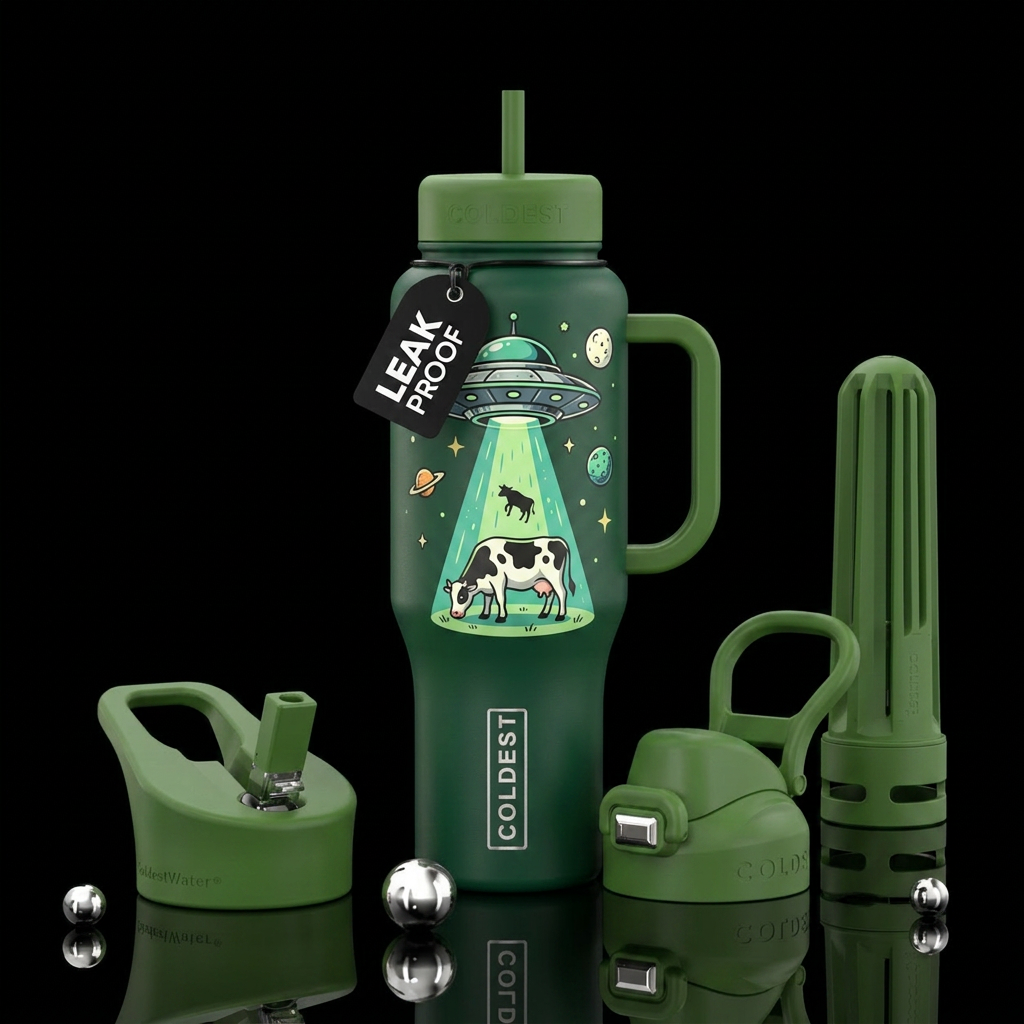 To The Moo-n water bottle design