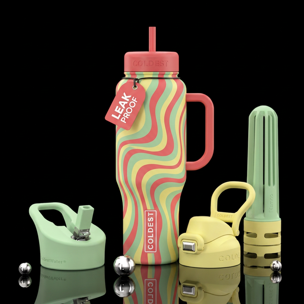 Nostalgia water bottle design