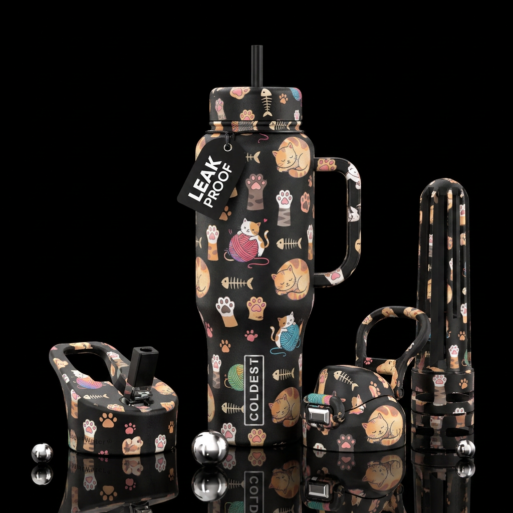 More Cats water bottle design