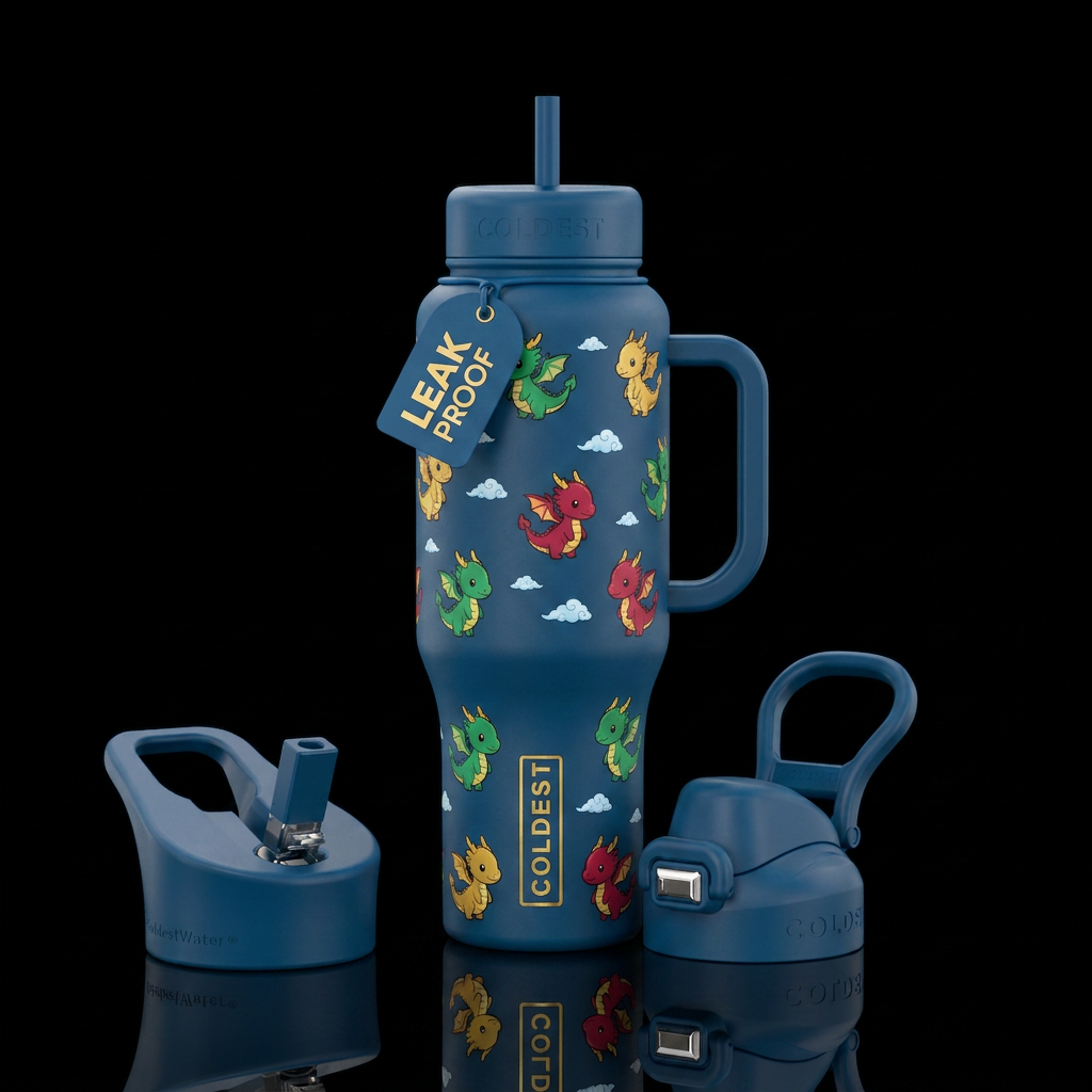 Baby Dragons water bottle design