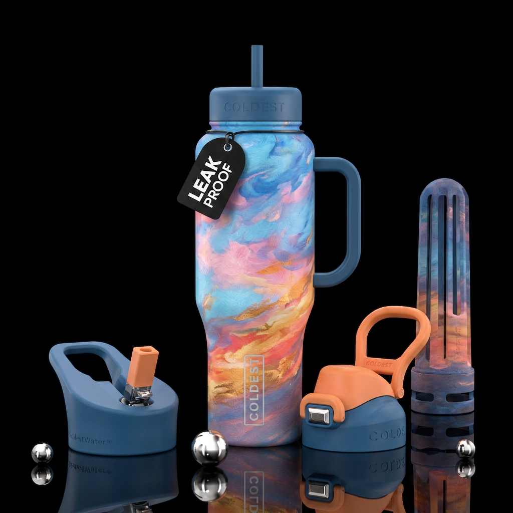 Abstract Sky water bottle design